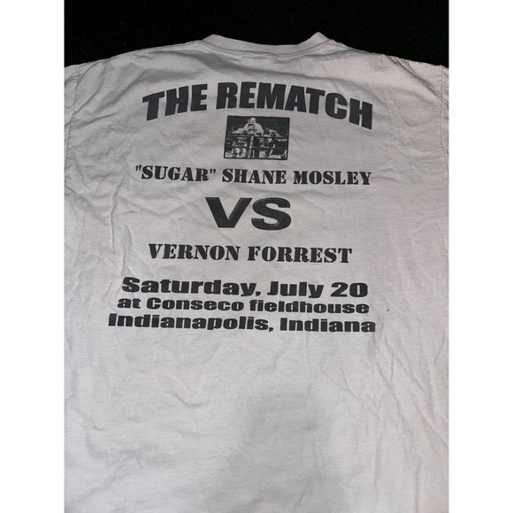 Vintage 2002 Sugar Shane Mosley vs Vernon Forrest WBC Championship Tee - Picture 4 of 6